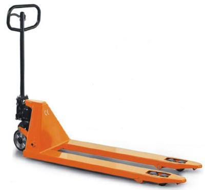 China Low Profile Adjustable Heavy Duty hand pallet jack With Brake / scale for sale