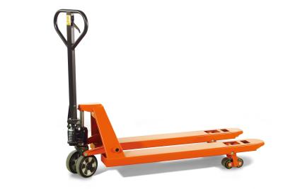 China 2 Tonne Low Profile Adjustable Heavy Duty Hand Pallet Truck With Brake for sale