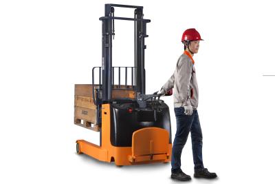 China Electric Rider/Walkie Reach Stacker 2 Ton, EPS with Fork Reaching,Tilting Function,Adjustable Fork Width for sale