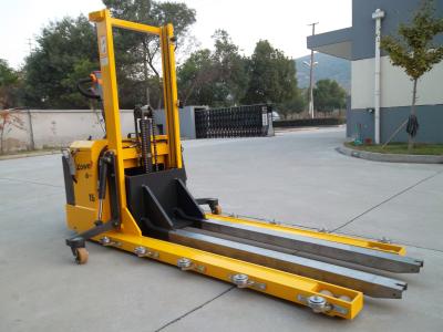 China Yellow Electric Straddle Lift Stacker For Quartz Industry , Pedestrian Pallet Stacker for sale