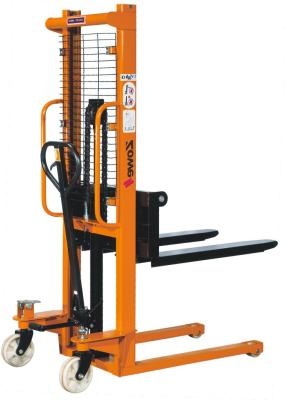 China 1.5 Ton Hand Manual Stacker Truck With Nylon Wheel For Factory for sale