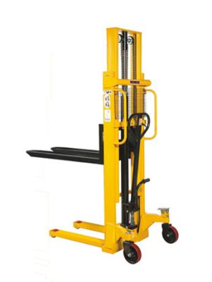 China Easy Operate 2000mm High Lift Hand Stacker , Fork Length 1100mm for sale