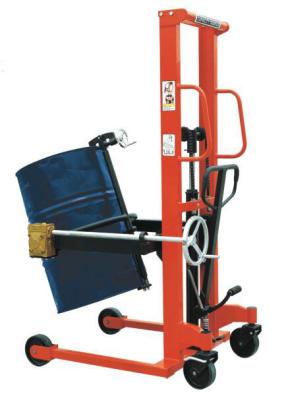 China Lightweight Manual Hand Stacker , 350kg Barrel Lifting Equipment for sale