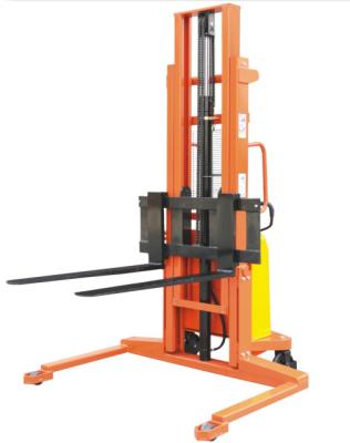 China 1 Ton Hydraulic Manual Hand Stacker , Industrial Material Handling Equipment for sale