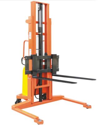 China Warehouse Manual Hand Stacker With Wide Leg Length And Adjustable Forks for sale