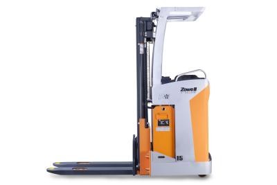 China Cutomized Sitting Type Electric Lift Stacker with Electric Power Steering for sale