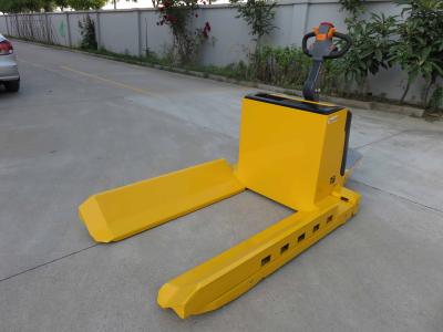 China 2 Ton Rider/walkie Electric Paper Roll Pallet Truck/Pallet Jack, with Long fork, FREI Tiller and 1000mm - 1600mm for sale