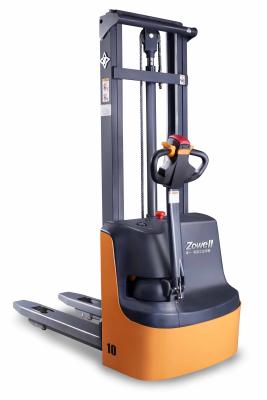 China Two Travel Speeds Electric Lift Stacker Power Standy by System , 2.5m height for sale