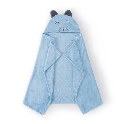 China Different Cut Shape Muslin Baby Bath Kids Quick Dry Custom Viable Towel Animals Hooded Towel for sale