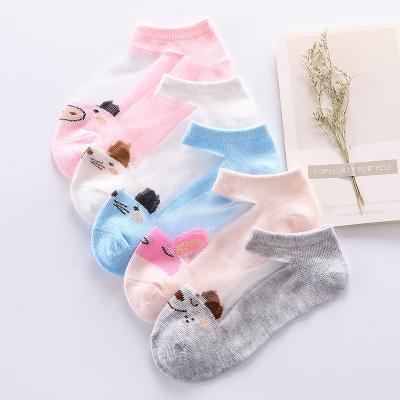 China Antibacterial Cartoon Kids Socks 5 Pairs Cotton Crew Socks For 1-12 Years Kids Youth Boy Girl for sale