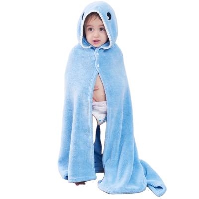 China Baby Viable Bamboo Hooded Towel With Cute Design Animal Children's Poncho Hooded Towel Baby Bath Towel for sale