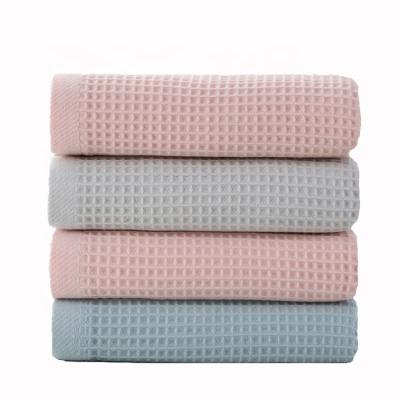 China Wholesale Hypoallergenic Towel Luxury Multicolor Simple Honeycomb Fuge Light Towel Cotton Absorbent Face Towel for sale