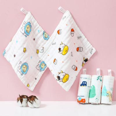 China QUICK DRY 6 One Diapers 100%Cotton Muslin Bath Towel Baby Hand Towel Face Towel Antibacterial Newborn Cotton Gauze Washcloth Handkerchief for sale