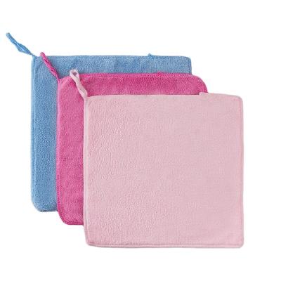 China Sustainable Kids Face Towel Hand Towel Hanging Design Easy To Dry Design Towel Set for sale