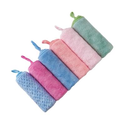 China Curbblan Babies Face Towel Hand Towel Viable Hanging Design Easy To Dry Reusable Kitchen Towel Dish Towel for sale