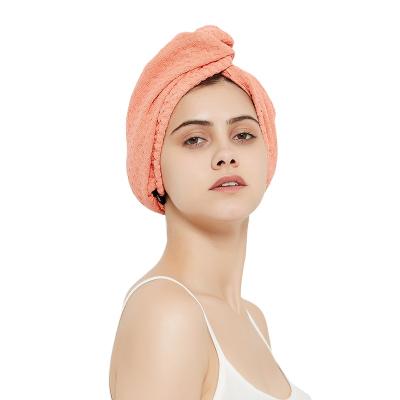 China Wholesale QUICK DRY Hair Towel Wholesale Salon Microfiber Waffle Hair Drying Towel Microfiber Turban Hair Wrap Nano Quick Dry Towel With Logo By for sale