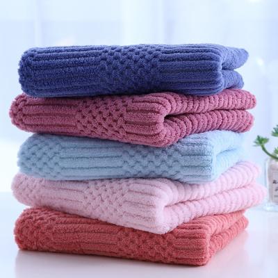 China Coral Velvet Towel Household Bathroom Towel Hypoallergenic Woven Soft Absorbent Soft Towel Set for sale