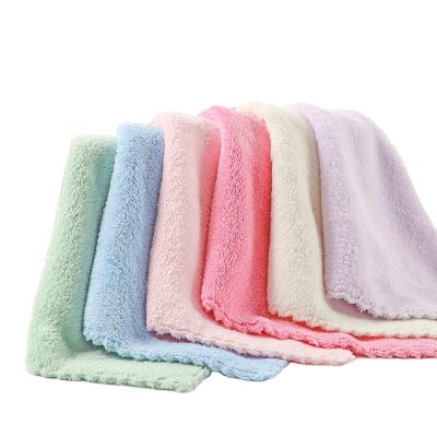 China New Arrival Viable Microfiber 25x25cm Hand Face Towel Sets Baby Kids Saliva Soft Quick Dry Towel for sale