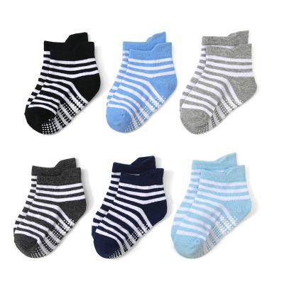 China Hot Seller Infant Soft Cotton Breathable Anti-Slip Breathe Free Baby Kids Socks for sale