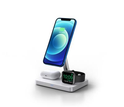 China Mobile Phone/Watch/Earbuds Guany Z9C All in One Dock Stand Charging Station Fast Charging Magnetic Foldable Holder for sale