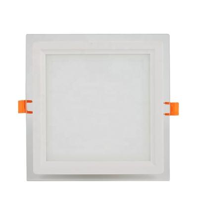 China Modern high quality slim white smd glass mount exterior energy saving 24w recessed round led panel hospital for sale