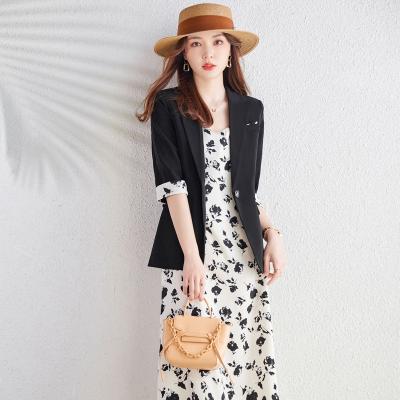 China QUICK DRY S-4XL Fashion V-Neck Long Sleeved Business Women Suit Cardigan Two-Piece Suit Ladies Formal Dress Two Piece Sets For Women for sale