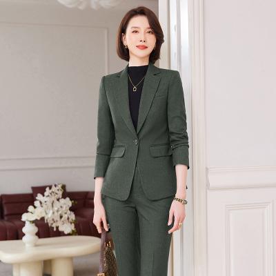 China QUICK DRY S-4XL Formal Uniform Design Pantsuits High Quality Women Professional Business Work Wear Blazers Suits Ol Styles Trousers Set - for sale