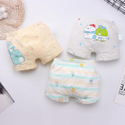 China Factory Price Breathable Cartoon Funny Pattern Breathable Pants Boxer Brief For Kids for sale