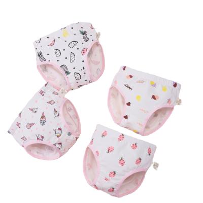 China Breathable Customized Printing Kids Boxer Briefs 100% Cotton Girls Panties Kids Underwear for sale