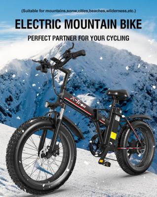 China 2020 multifunctional hot sale 48v mountain X-Tron fat tire 20 inch electric bicycle e bike for sale for sale