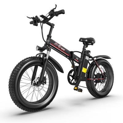 China X-Tron Manufacturer E20 48V 1000W E Bike Multifunctional Folding Mountain Bike Full Suspension Bike for sale