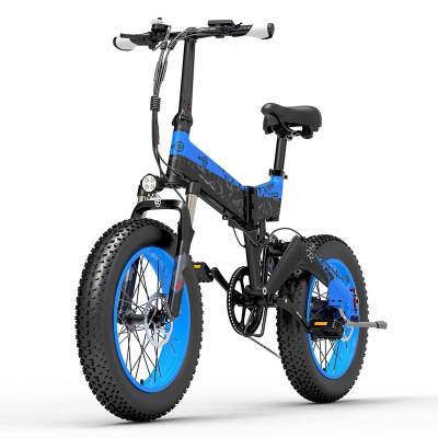 China EU warehouse BEZIOR XF200 luxury 20 inch fat tire bicycle 48V 1000w high power brushless electric bicycle for sale