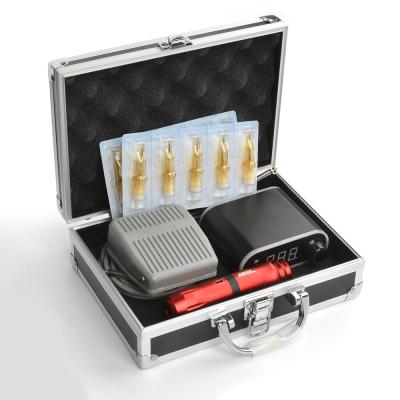 China Wholesale Permanent Tattoo Cartridges Needle Rotary Pen Kits With Tattoo Power Supply And Needle for sale