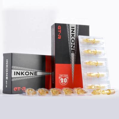 China INKONE Premium Quality Permanent GTR Curved Magnum 20pcs/box RM Tattoo Needles Cartridges With Membrane for sale