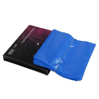 China 250pcs/lot Disposable Blue Color Plastic Tattoo Machine Covers Bag Tattoo Accessory for sale