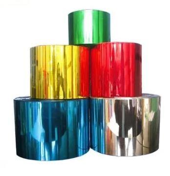 China Transparent PVC Twist Film， Rainbow Film For Candy Wrapping， Twist Film Candy Packaging Film Iridescent Film for sale