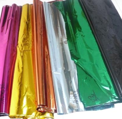 China Gold Metallized Film Red Color Metallized Pet Thermal Laminating Film For Paper Lamination for sale