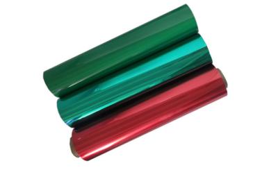 China Sequin Laser Metalized BOPP Film Rolls , Red Heat Sealable BOPP Film for sale