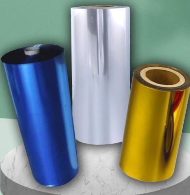 China Anti Fading Printing Film Coating PE Aluminium Foil Rolls , 8um Laminated Aluminum Foil for sale