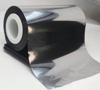 China 12micron Polypropylene Bopp Aluminized Black Film Roll For Packaging for sale