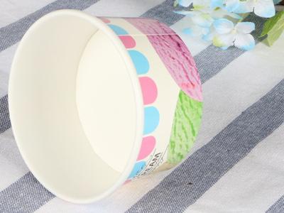 Chine cuvettes de papier de crème glacée 16oz, tasses de papier jetables de crème glacée de FDA à vendre