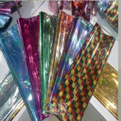 China 3D Lens Metalized Polyester Film , Various Pattern Color Laser Film for sale