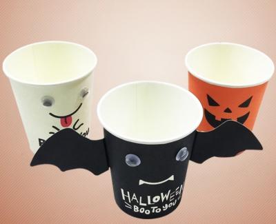 Chine tasse de papier d'anniversaire de fête de Noël de 205ml Halloween jetable à vendre