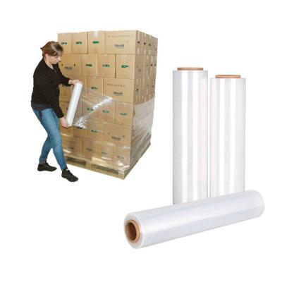 China Pe Plastic Lldpe Stretch Pallet Wrapping Film 60 Gauges For Pallet Logistic for sale