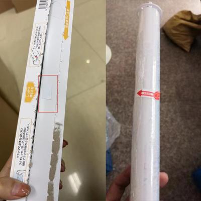 China Verpacken der Lebensmittel weiche PET Frischhaltefolie auf Rolle 30cm*60m*10mic mit Pfeil zu verkaufen