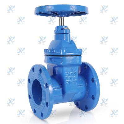 China PN16 DN100 Non Rising Stem Resilient Flanged Gate Valve Wedge Gate Valve 200psi Soft SealSteel Gate Valve for sale