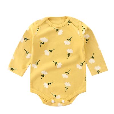 China Breathble Comfy Wholesale Cute Newborn Baby Clothes Soft 100% Cotton Knit Long Sleeve Boutique Boys Girls Baby Romper for sale