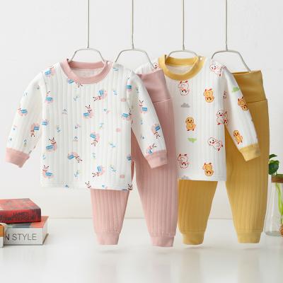 China Wholesale Thermal Baby Clothing Set 2pcs Printing Suit Sleepwear Newborn Infant Cute Nightgowns For Boys Girls Kids Custom Clothes for sale