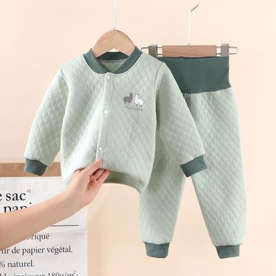 China Wholesale Baby Thermal Clothes Set Long Sleeve T-shirt And Pants 2 Piece Thermal Underwear Clothes Suits for sale