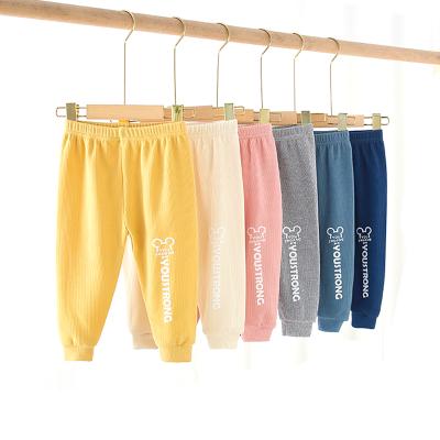 China Color Fade Proof Solid Baby Pants Kids Clothes 2021 Kids Spring Autumn Trousers Soft Comfortable Causal Pants For Girls for sale